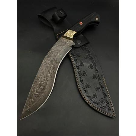 Gravür İşlemeli , Damascus Kukri BB91-2