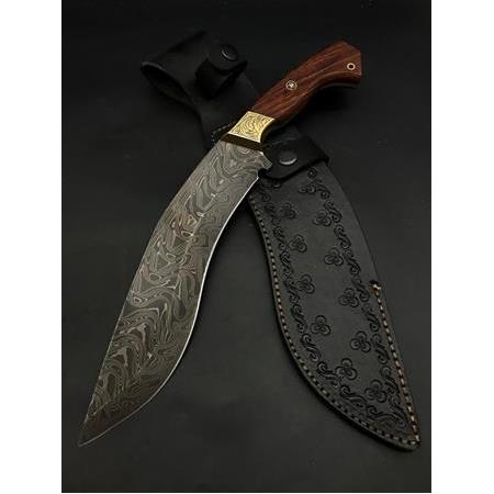 Gravür İşlemeli , Damascus Kukri BB91-3